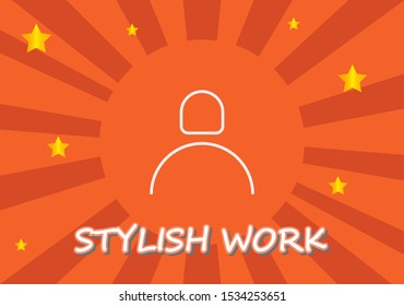 Vector icon man 10 EPS . Lorem Ipsum Illustration design