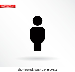 Vector icon man 10 EPS . Lorem Ipsum Illustration design