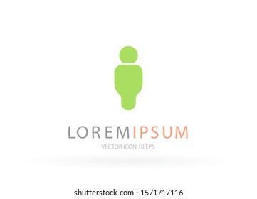 Vector icon man 10 EPS . Lorem Ipsum Illustration design