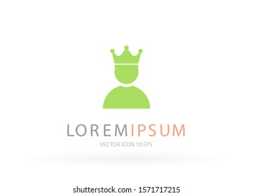 Vector icon man 10 EPS . Lorem Ipsum Illustration design