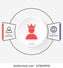 Vector icon man 10 EPS . Lorem Ipsum Illustration design