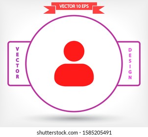 Vector icon man 10 EPS . Lorem Ipsum Illustration design