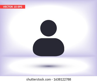Vector icon man 10 EPS . Lorem Ipsum Illustration design