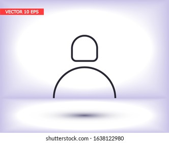 Vector icon man 10 EPS . Lorem Ipsum Illustration design