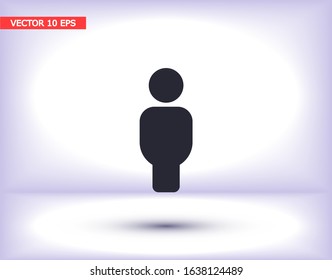 Vector icon man 10 EPS . Lorem Ipsum Illustration design