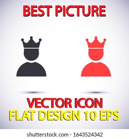 Vector icon man 10 EPS . Lorem Ipsum Illustration design