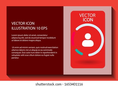 Vektorillustration Icon man 10 EPS . Lorem-Ipsum-Illustrationsdesign