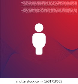 Vector icon man 10 EPS . Lorem Ipsum Illustration design