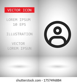 Vector icon man 10 EPS . Lorem Ipsum Illustration design