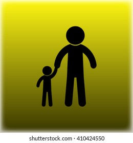 Vector Icon Man Child Stock Vector (Royalty Free) 410424550 | Shutterstock