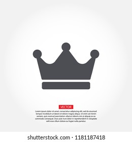 Vector icon man crown 10 EPS