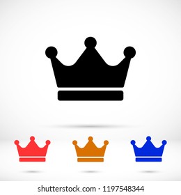 Vector icon man crown 10 EPS
