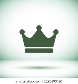 Vector icon man crown 10 EPS