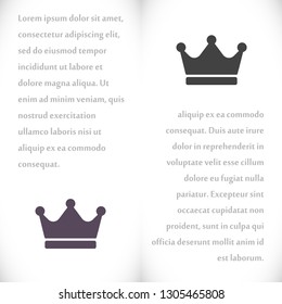 Vector icon man crown 10 EPS