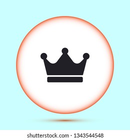 Vector icon man crown 10 EPS