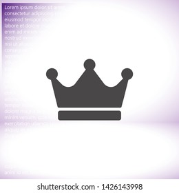 Vector icon man crown 10 EPS . Lorem Ipsum Illustration design