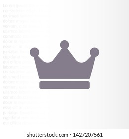 Vector icon man crown 10 EPS . Lorem Ipsum Illustration design