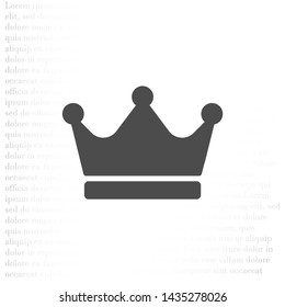Vector icon man crown 10 EPS . Lorem Ipsum Illustration design