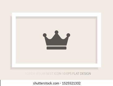 Vector icon man crown 10 EPS . Lorem Ipsum Illustration design