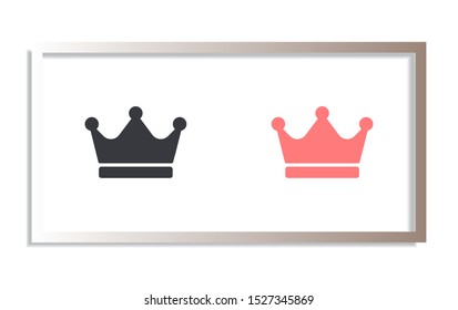 Vector icon man crown 10 EPS . Lorem Ipsum Illustration design