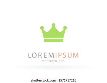 Vector icon man crown 10 EPS . Lorem Ipsum Illustration design