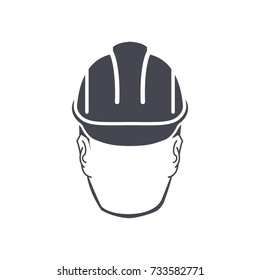 vector icon man in helmet
