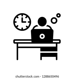 Vector icon for man hour