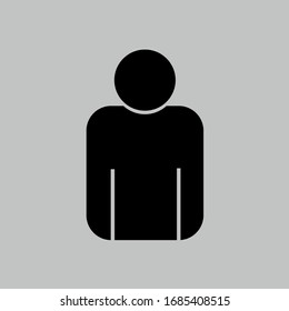 Vektorillustration ist ein Mensch. Illustration der Figur einer Person.