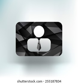vector icon man inside social people technology user