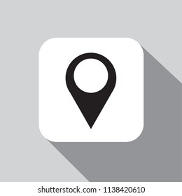 Vector icon map Icons markers.