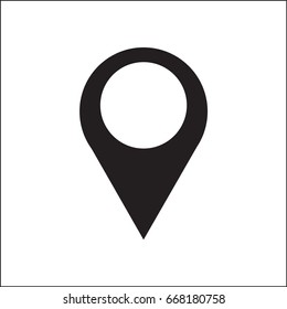 Vector icon map Icons markers.