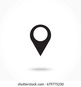 Vector icon map Icons markers.