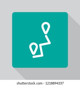 Vector icon map search 10 EPS