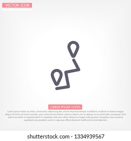 Vector icon map search 10 EPS