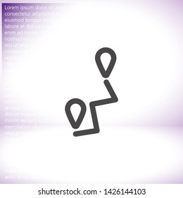 Vector icon map search 10 EPS . Lorem Ipsum Illustration design