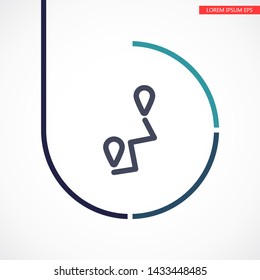 Vector icon map search 10 EPS . Lorem Ipsum Illustration design