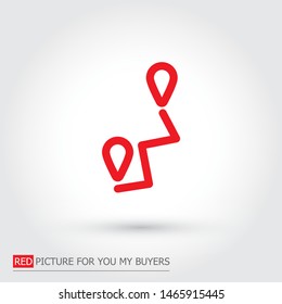Vector icon map search 10 EPS . Lorem Ipsum Illustration design