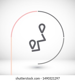 Vector icon map search 10 EPS . Lorem Ipsum Illustration design