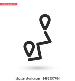 Vector icon map search 10 EPS . Lorem Ipsum Illustration design
