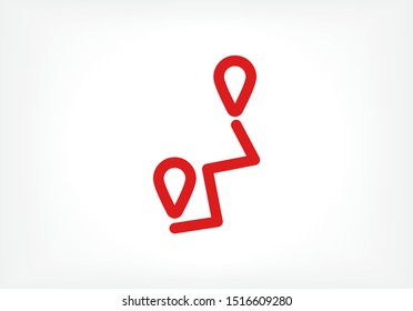 Vector icon map search 10 EPS . Lorem Ipsum Illustration design