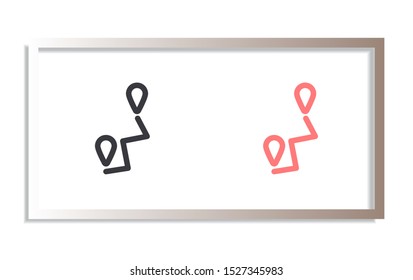 Vector icon map search 10 EPS . Lorem Ipsum Illustration design