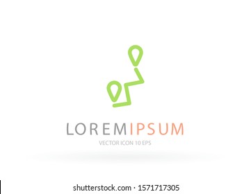 Vector icon map search 10 EPS . Lorem Ipsum Illustration design