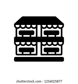 Vector icon for market