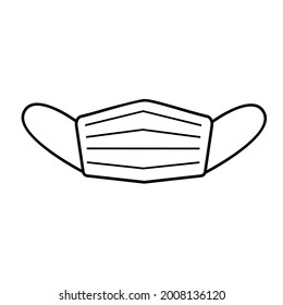 vector icon mask line art design 