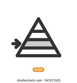 Vector Icon of Maslow Pyramid
