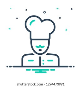 Vector icon for master chef