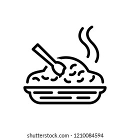 Vector icon for meal