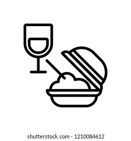 Vector icon for meal 