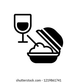 Vector icon for meal