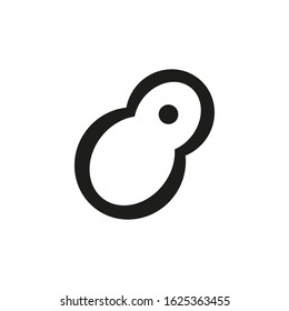 vector icon, with meat cutlet shape